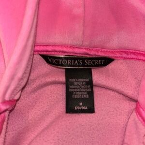 Hot Pink Velvet Victoria Secret Zip Up hoodie